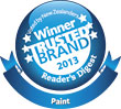 Winner Most Trusted Paint Brand 2013